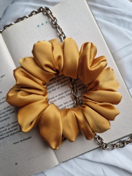Scrunchie Mustard L - wyprzedaż modelu