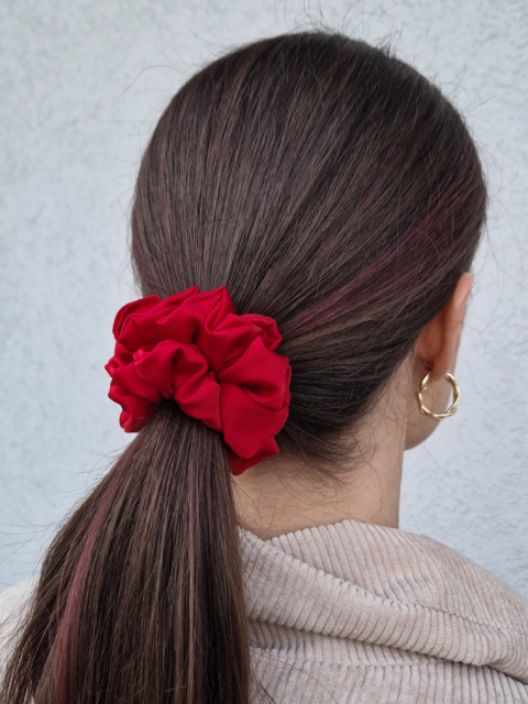 Scrunchie Velvet Red M Scrunchie Velvet Red M