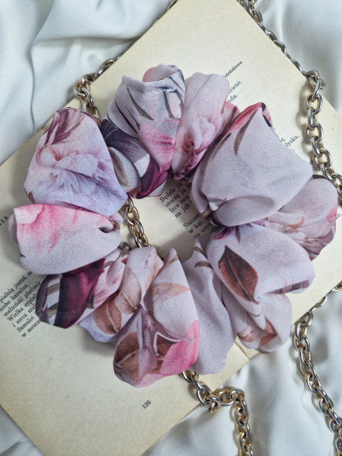 Scrunchie z szyfonu Lychee XL Scrunchie z szyfonu Lychee XL