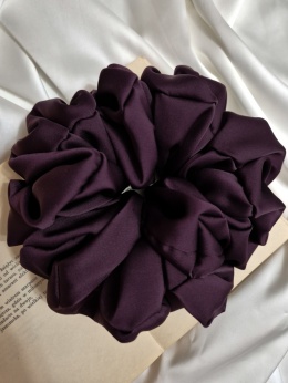 scrunchies-scrunchie xxl-fioletowa ogromna scrunchie-duża purpurowa scrunchie-scrunchie xxl fioletowa-bakłażanowa scrunchie