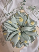 scrunchies-scrunchie xxl cytrynki-ogromna scrunchie-duże scrunchies-ogromna gumka do włosów-scrunchies oversized-frotka xxl