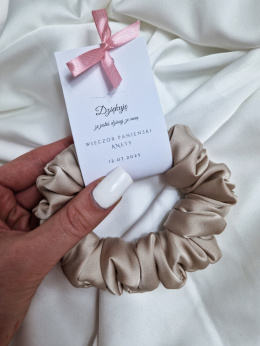 Podziękowanie na wieczór panieński - scrunchie M z owijką
