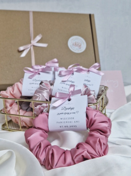 Podziękowanie na wieczór panieński - scrunchie M z owijką