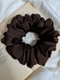 duża brązowa gumka do włosów-duże brązowe gumki do włosów-duża czekoladowa scrunchie-brązowe scrunchies-czekoladowa gumka