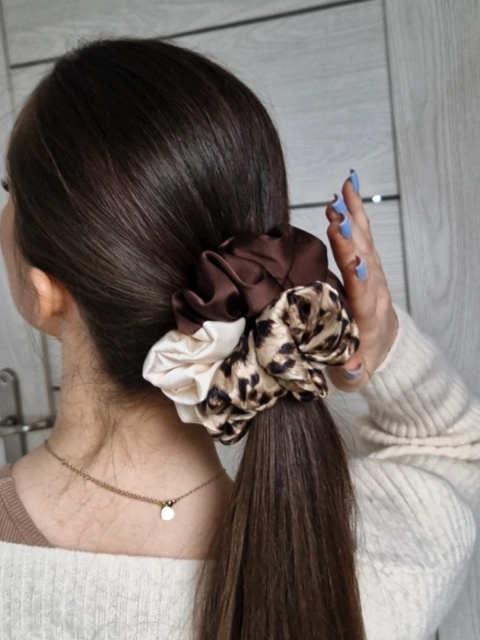 Scrunchie Caramel Coffee XL Scrunchie Caramel Coffee XL