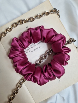 Scrunchie jedwabna Amaranth M