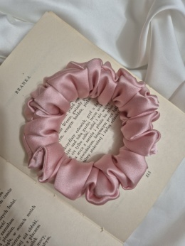 Scrunchie jedwabna Baby Pink M