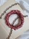 Scrunchie jedwabna Coral Pink S
