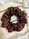 Scrunchie jedwabna Milk Chocolate L