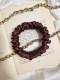 Scrunchie jedwabna Milk Chocolate S