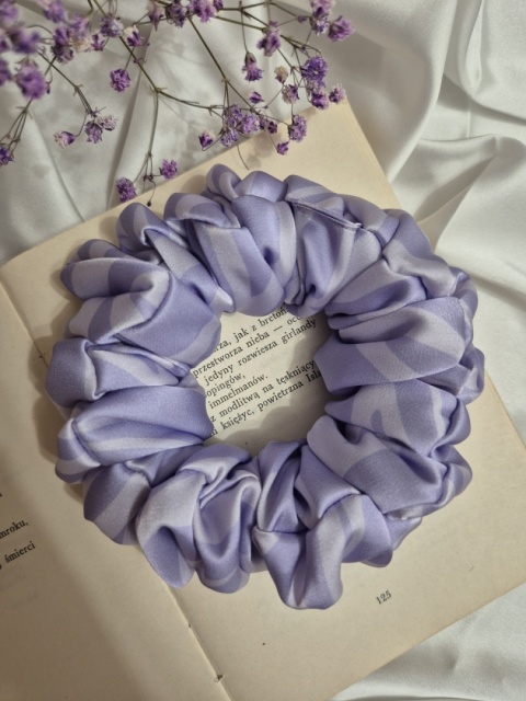 scrunchies-scrunchie xxl-liliowa ogromna scrunchie-duże liliowe scrunchies-scrunchies fioletowe-duża fioletowa scrunchie