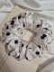 Scrunchie Vanilla Dots XL
