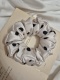 Scrunchie Vanilla Dots L