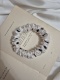 Scrunchie Vanilla Dots S