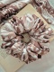 Scrunchie duża gumka do włosów karmelowa print jelonka - Honey Deer XXL