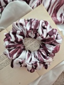 Scrunchie duża gumka do włosów mahoniowy wzór - Cardamon XL