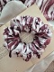 Scrunchie duża gumka do włosów mahoniowy wzór - Cardamon XL